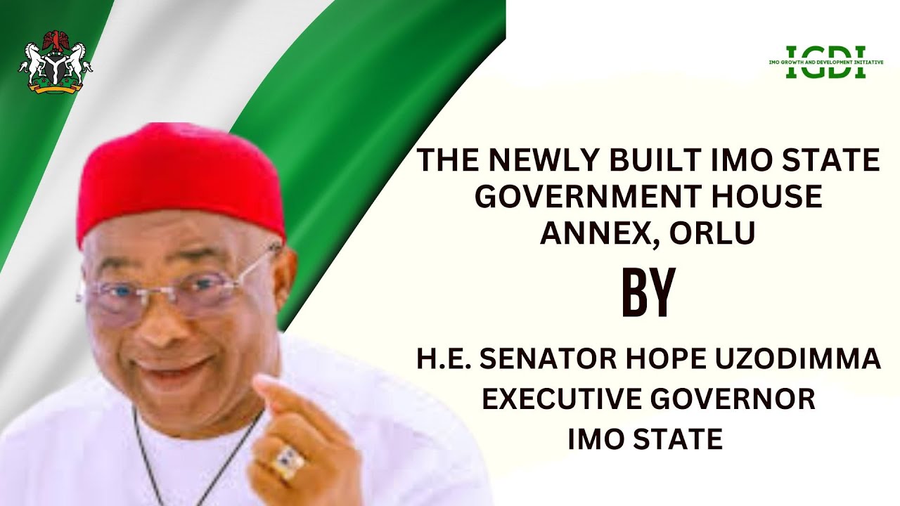 The Newly Built Imo State Government House Annex, Orlu, by His Excellency Governor Hope Uzodimma