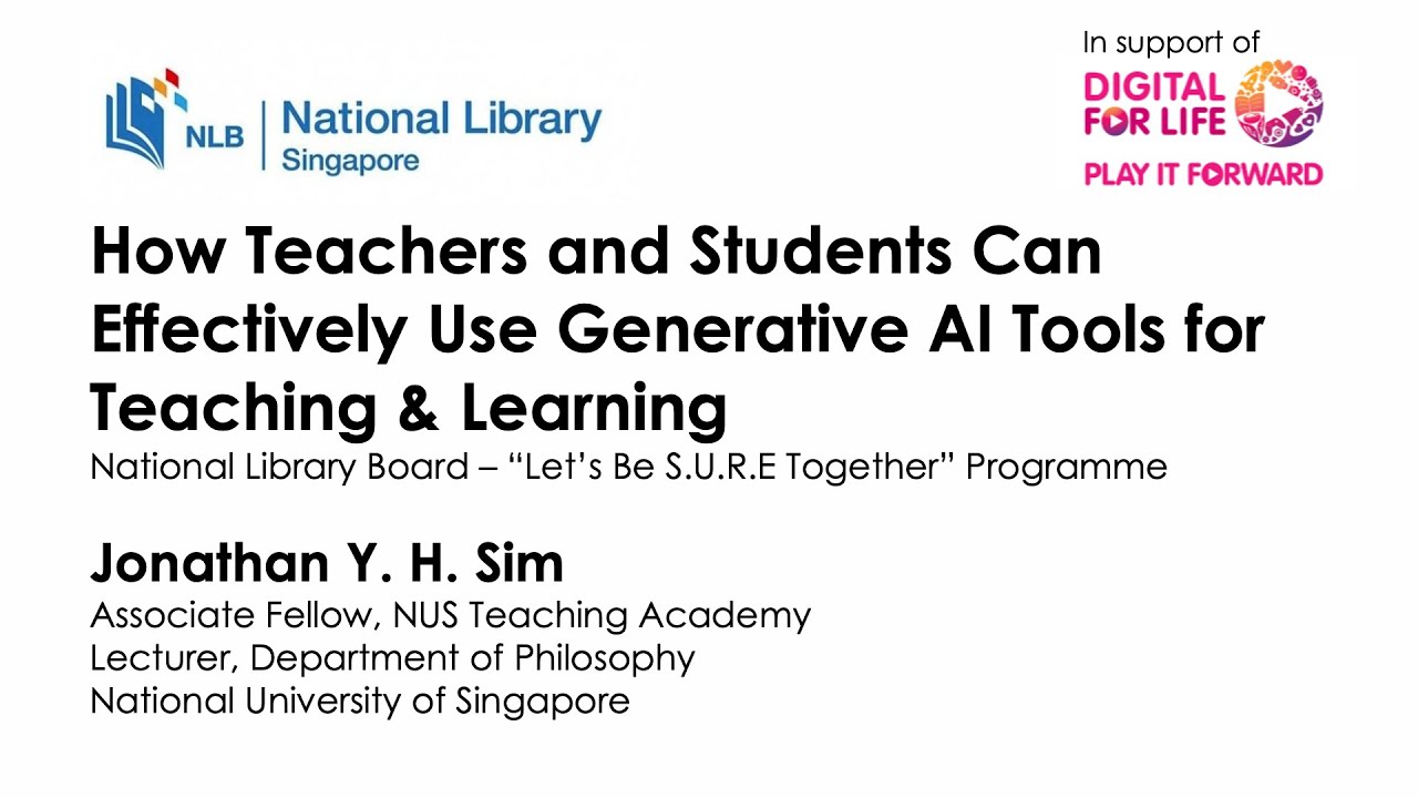How Teachers and Students Can Effectively Use Generative AI Tools for Teaching & Learning