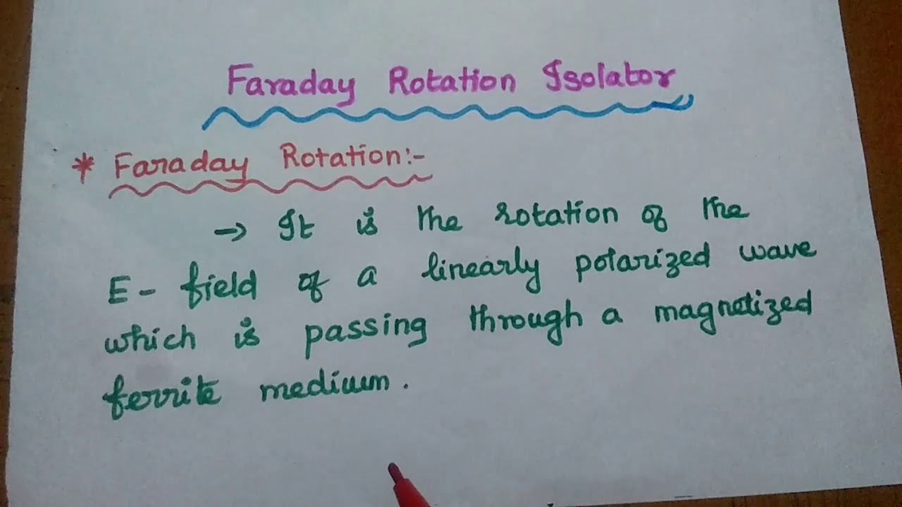 Microwave Components - Isolators - Faraday Rotation Isolator