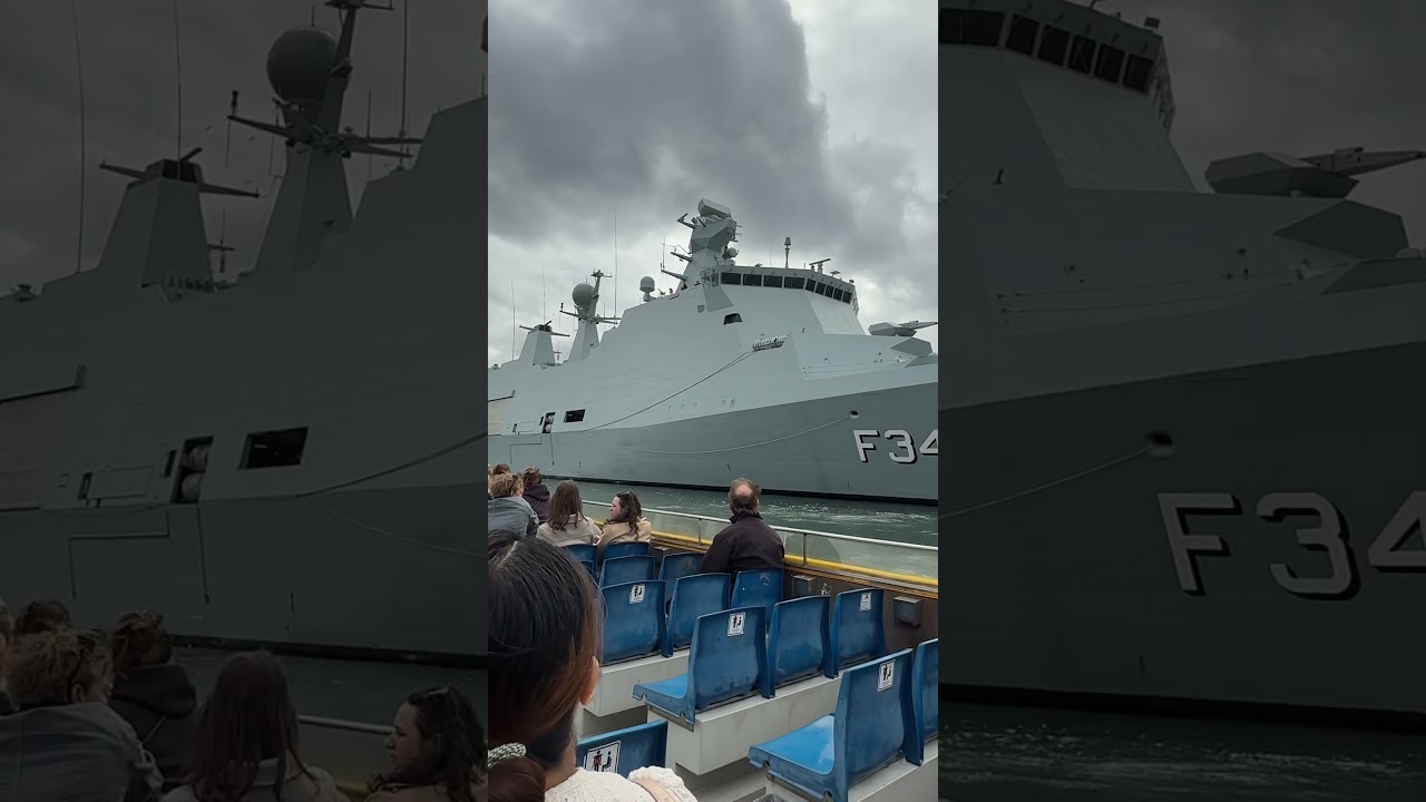 HDMS Absalon Frigate - Royal Danish Navy #travel #shorts #ship
