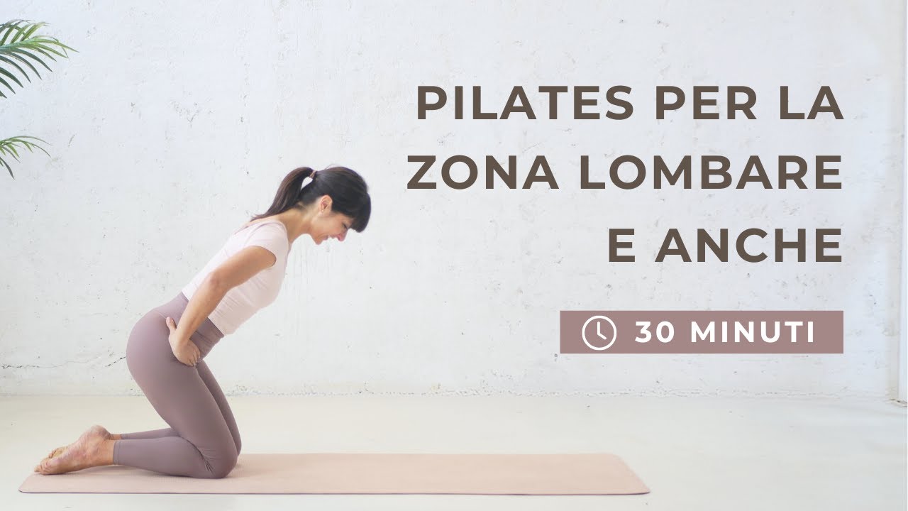 Pilates per zona lombare e anche | esercizi di pilates a casa