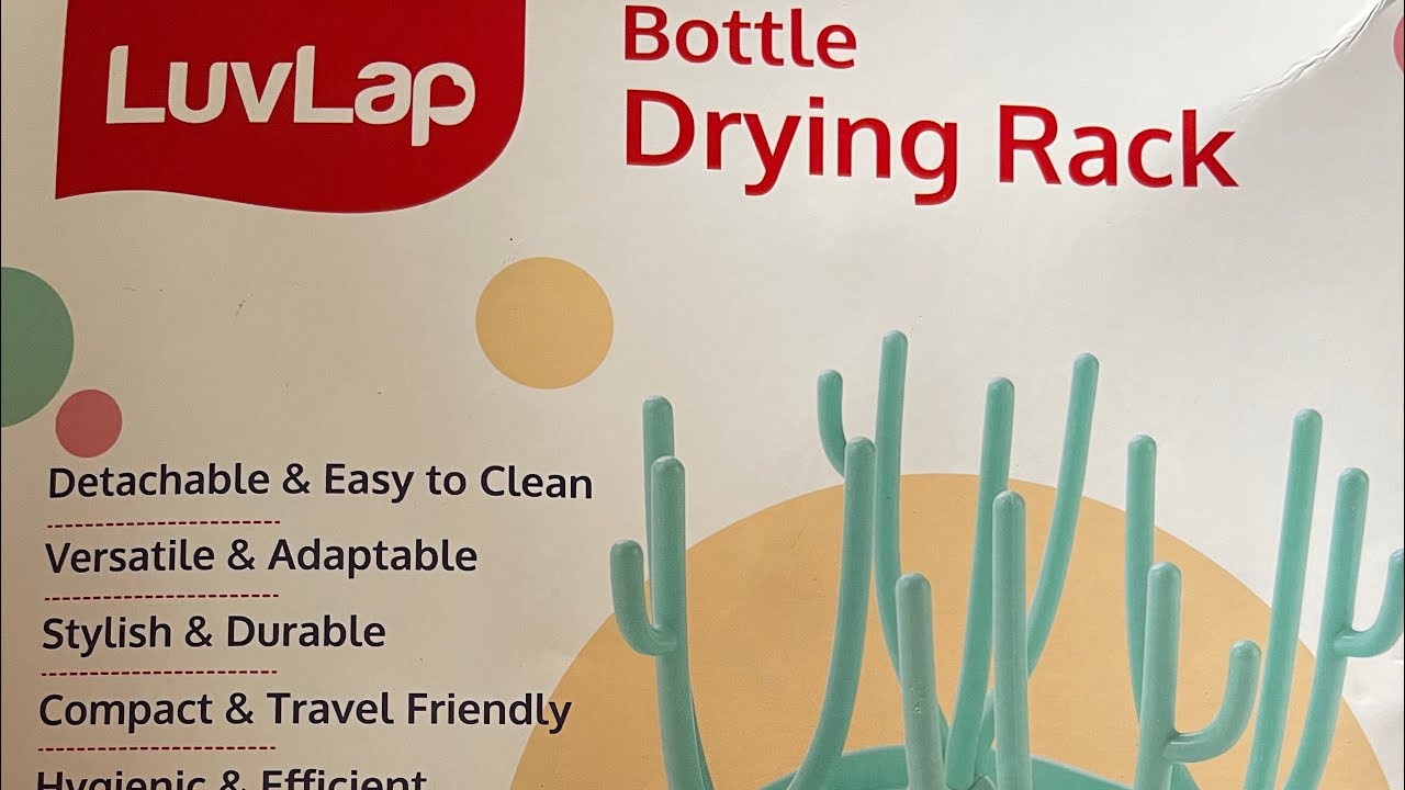 LuvLap Baby Bottle Drying Rack with Branch Shaped Dryer unboxing