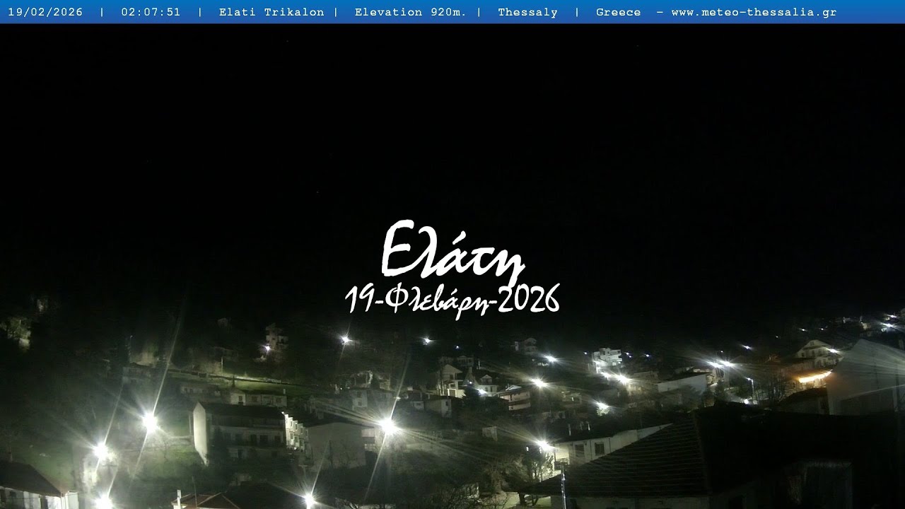 🧣 19-Φλεβάρη-2026, Κάμερα Ελάτης Τρικάλων Timelapse, Timelapses.gr 🇬🇷