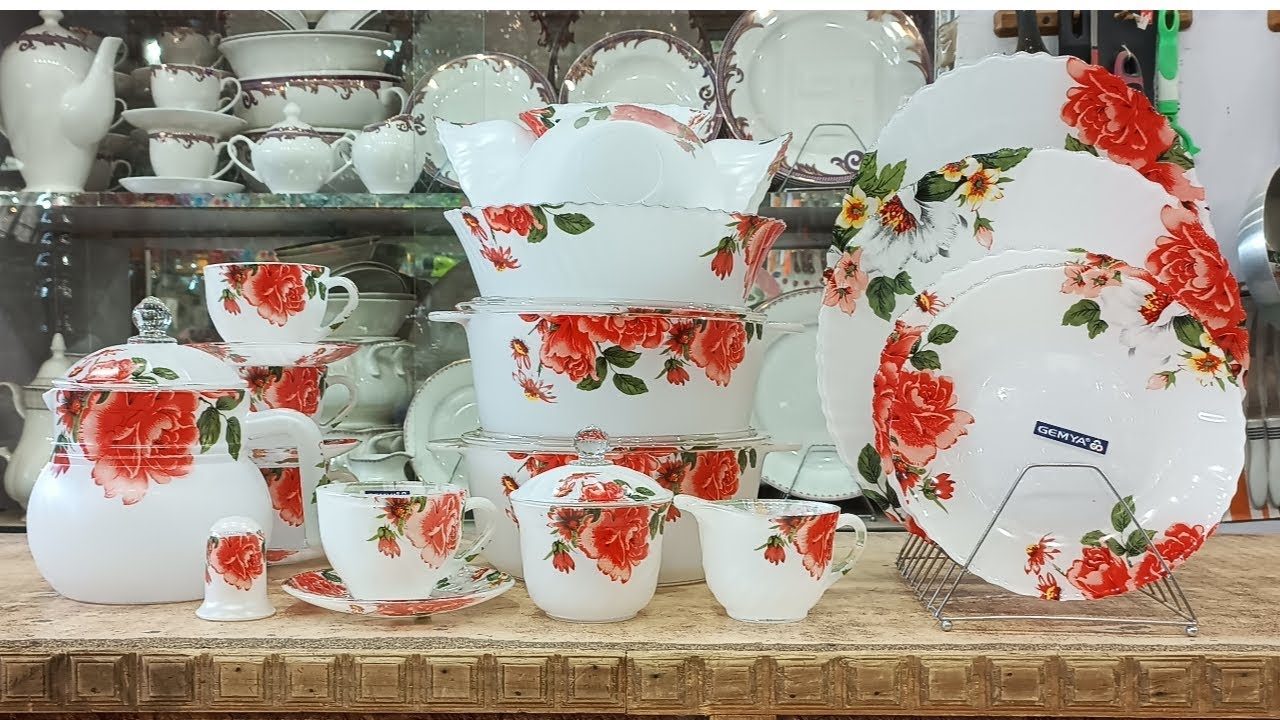 Gamya glass 72p dinner set unboxing/2022 / Rs.18000 #trending #kitchen #wacrockery