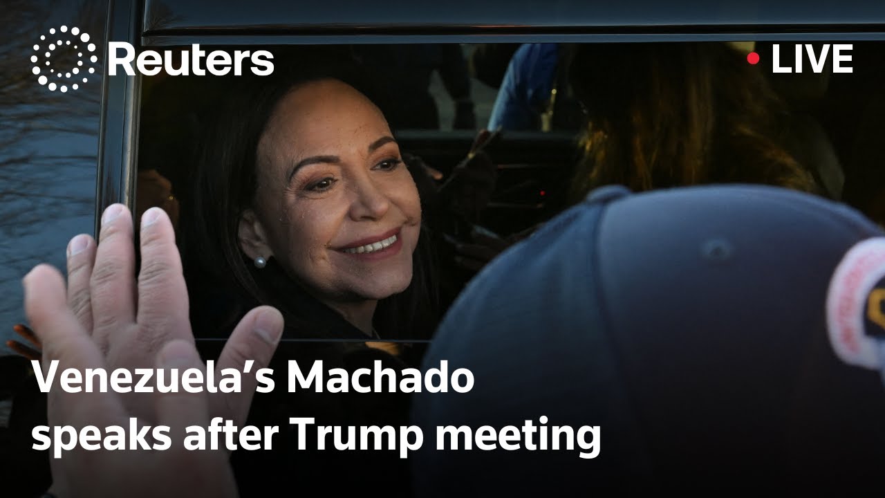 LIVE: Venezuelan opposition leader Maria Corina Machado speaks after Trump meeting