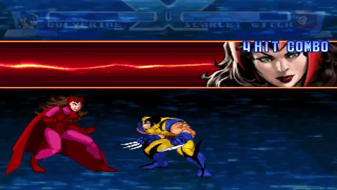 Wolverine vs Scarlet Witch (X-Men Mugen) (CPU Fights) (Best of 3)