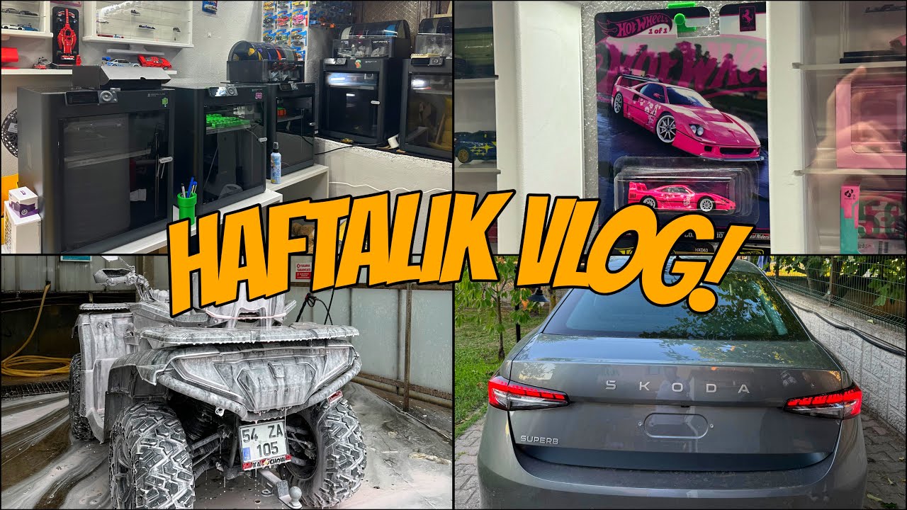 4 YAZICI DAHA GELDİ!/ATV Yıkama/ Pembe F40/ Skoda Superb İnceledik!