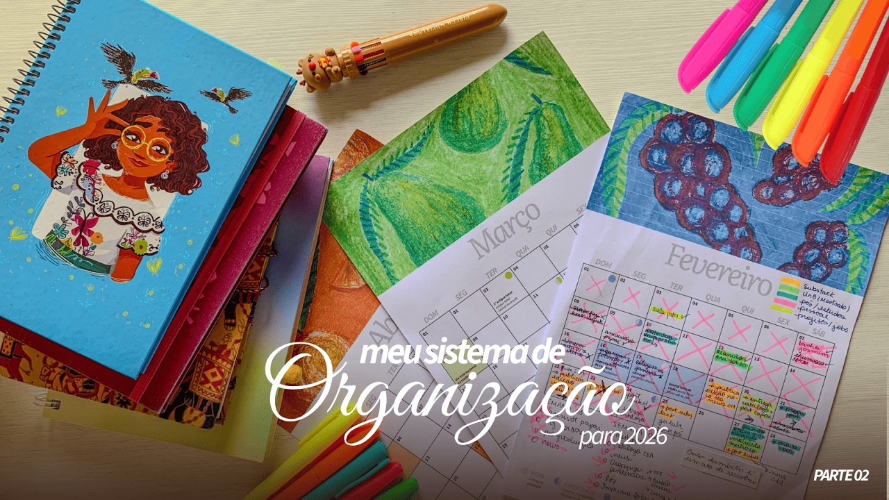 organize sua vida com intenção | sistema de cadernos para 2026 (parte 2)