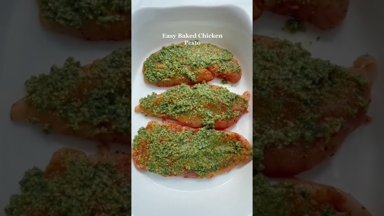 Легко запеченный куриный песто