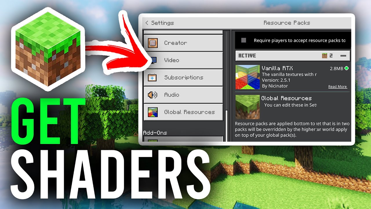 How To Get Shaders On Minecraft Bedrock - Full Guide