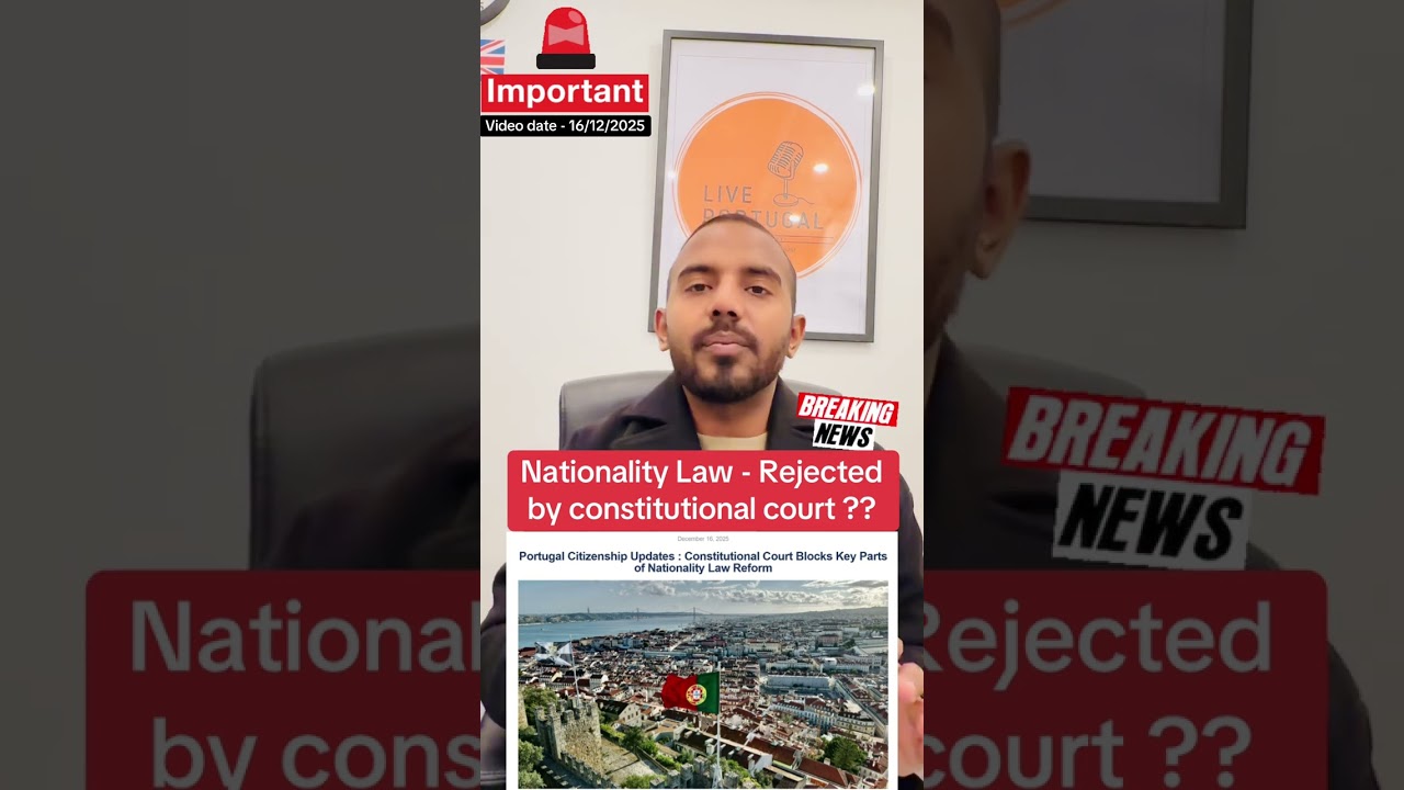 Nationality Law Rejected by constitutional court ? ®Live Portugal By Harry | Advocate Portugal news