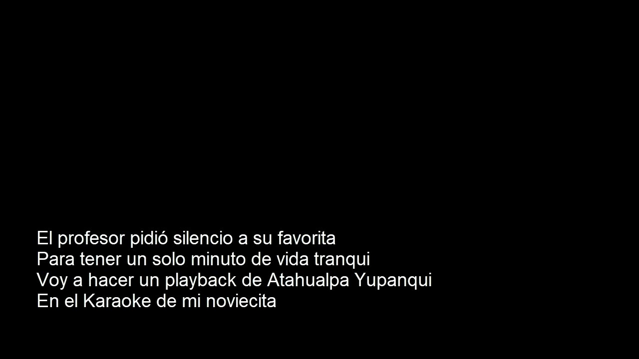 9) El karaoke de mi noviecita (Raro) - Cuarteto de Nos | Letras