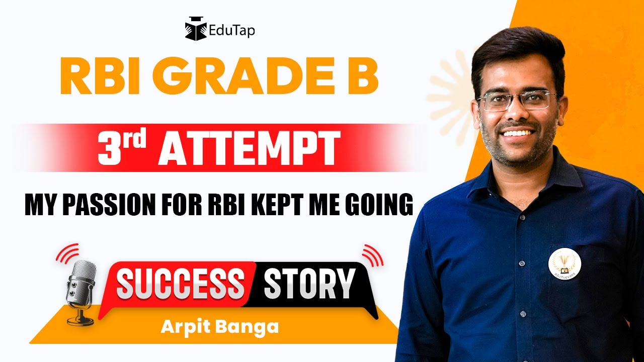 RBI Grade B Topper Interview | RBI Grade B Preparation Strategy | How To Crack RBI | EduTap Guidance