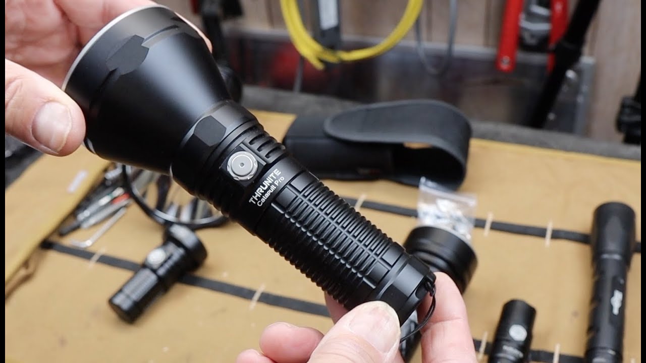 Best Neighborhood Watch Flashlight! The Thrunite Catapult Pro throws authority and spills safety