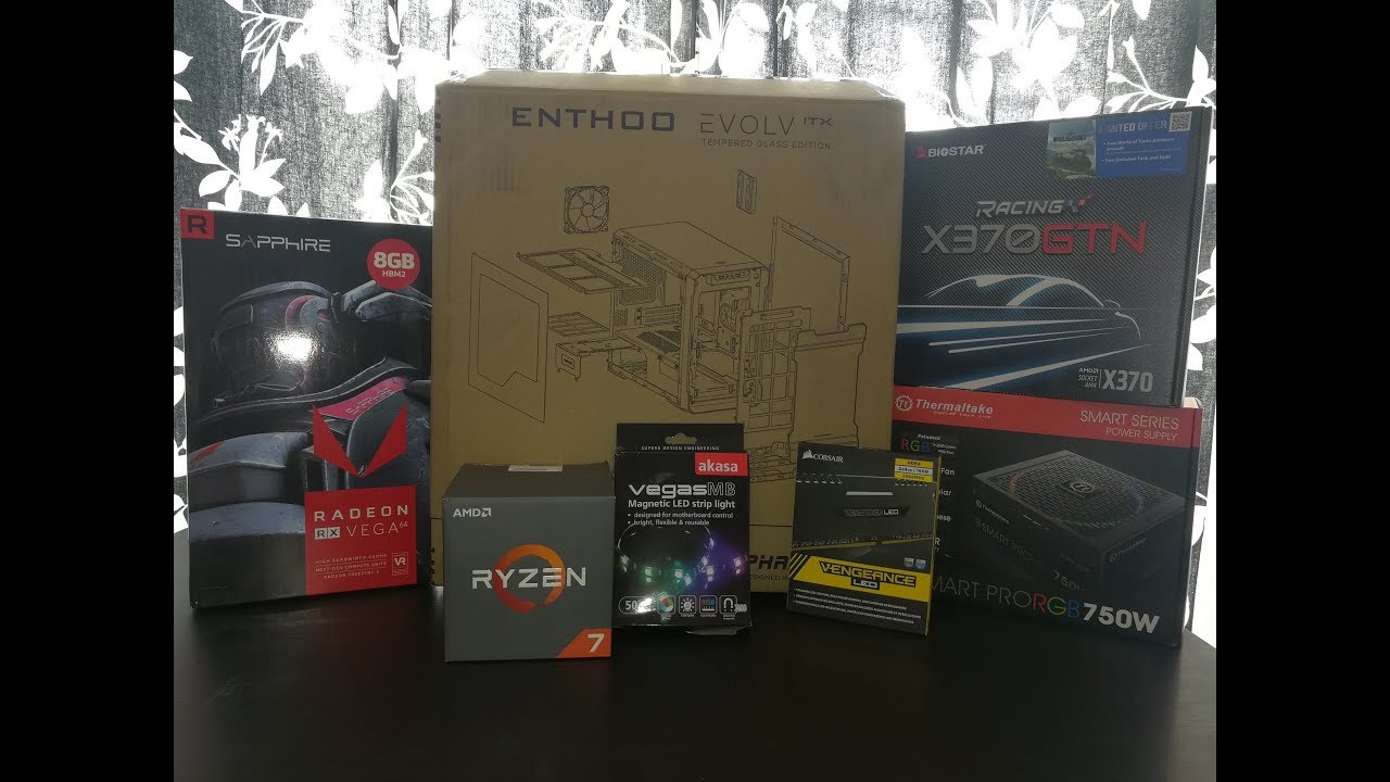 Phanteks Enthoo EVOLV ITX Build + RYZEN and Vega 64