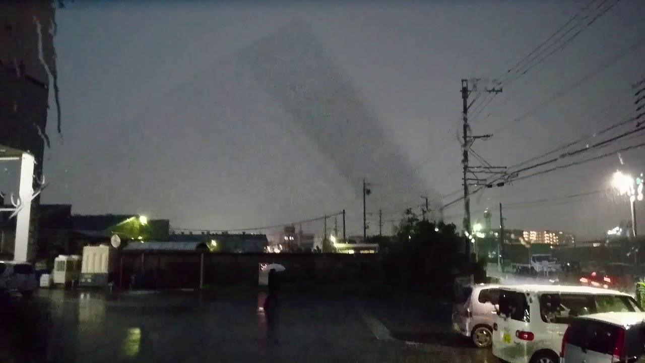 ゲリラ豪雨 大雨 落雷 8月22日 愛知県豊田市スーパーセル