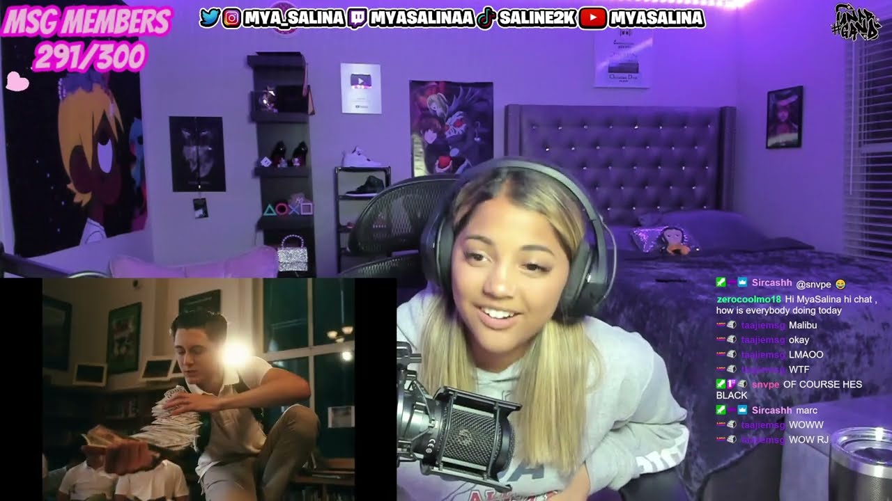 Mya Salina REACTS to Lil Mabu - RICH SCHOLAR (Official Music Video)