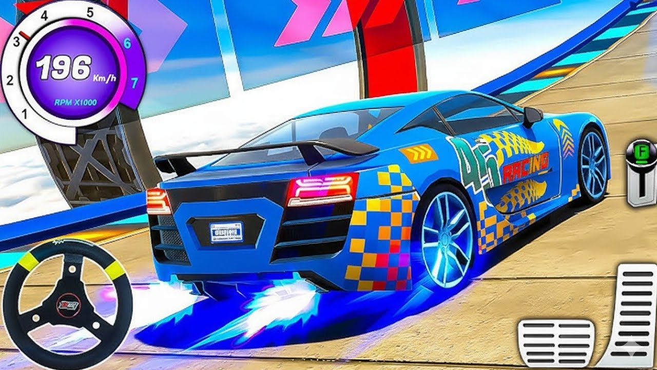 Mega Ramp GT Car Sky Drive | Impossible Tracks Racing 2025