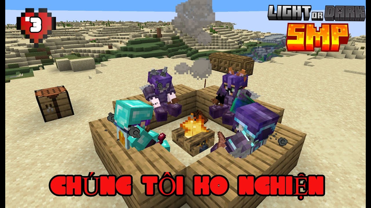 LIGHT OR DARK SMP | TẬP 3 | GẶP PHẢI 4 NGHIỆN | HOÀNG THÀNH NHIỆM VỤ 64 KHỐI KC