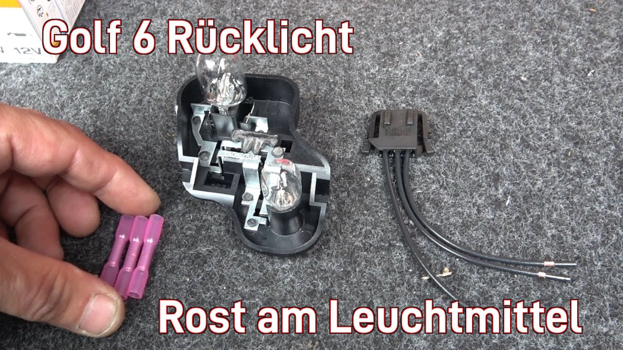 Golf 6 Fehlermeldung Rücklicht defekt, alles weggerostet