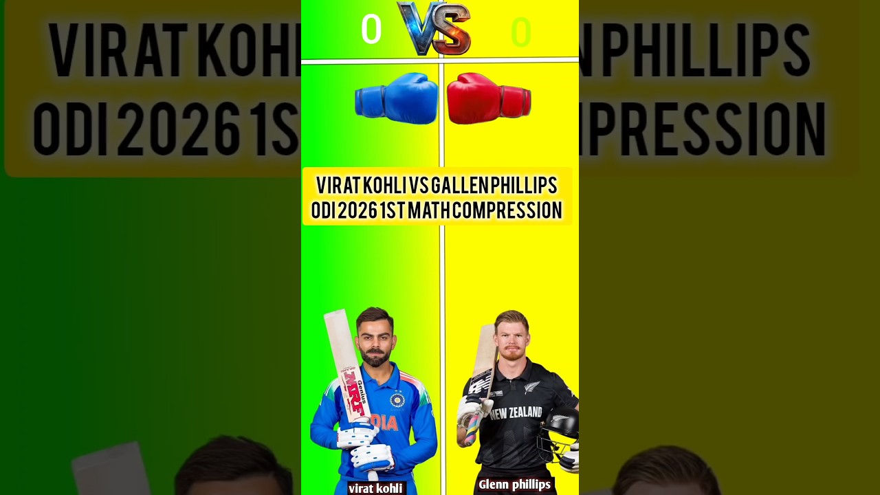 Virat Kohli vs Glenn Phillips 🔥 2026 ODI 1st Match Comparison | King Kohli 👑