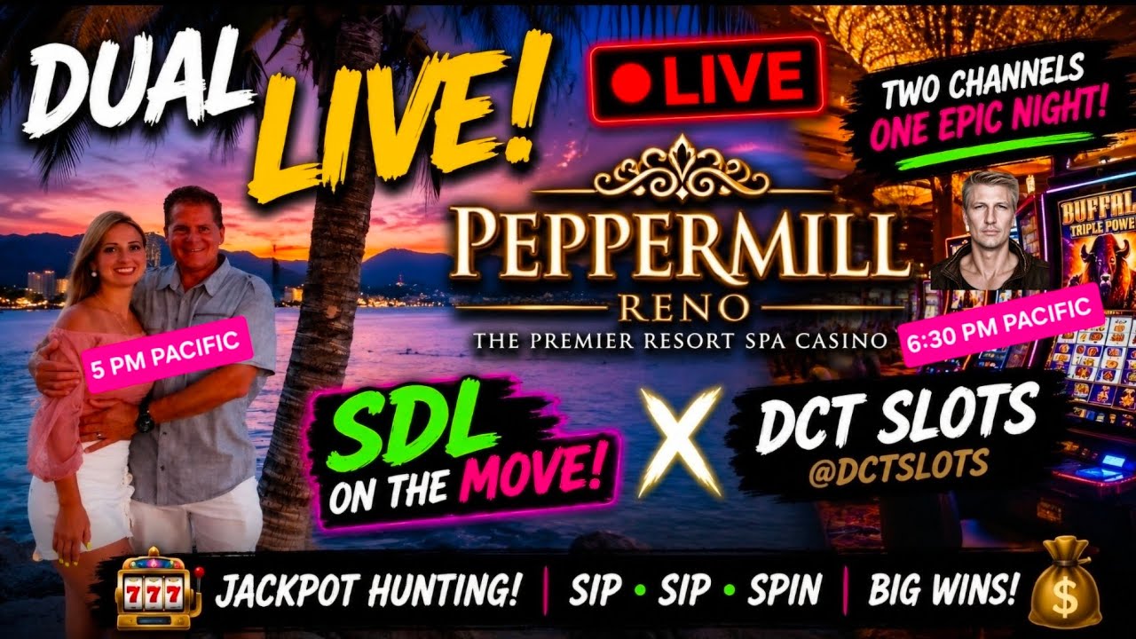 SDLonthemove live with DCTSLOTS dual stream at the Peppermill