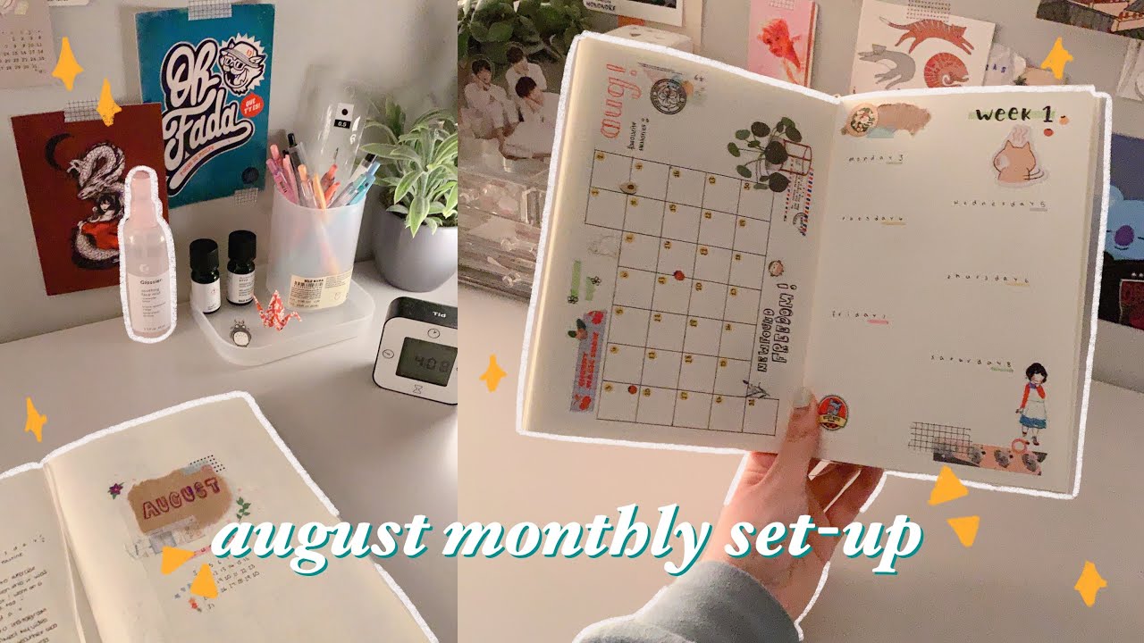 plan with me ~ august set up 🥞