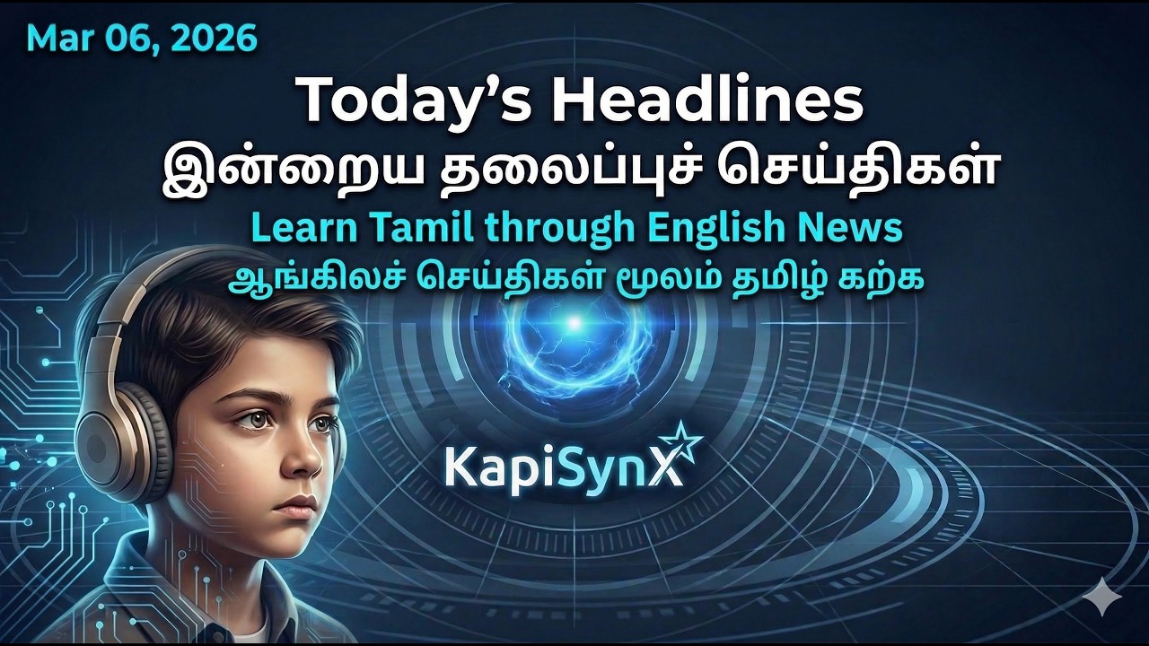 Daily News Bulletin: English &harr; Tamil | Mar 06, 2026 | KapiSynX