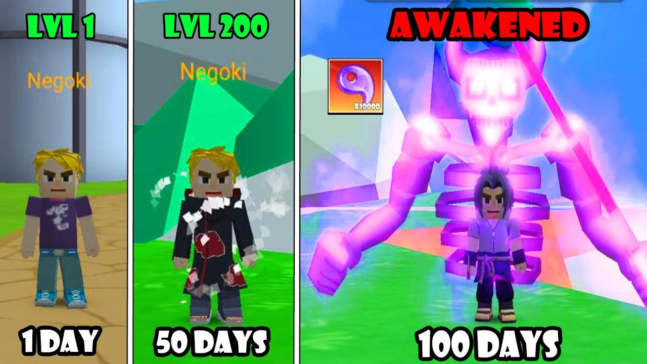 100 Days In Anime Showdown (Max Level) | BlockmanGo
