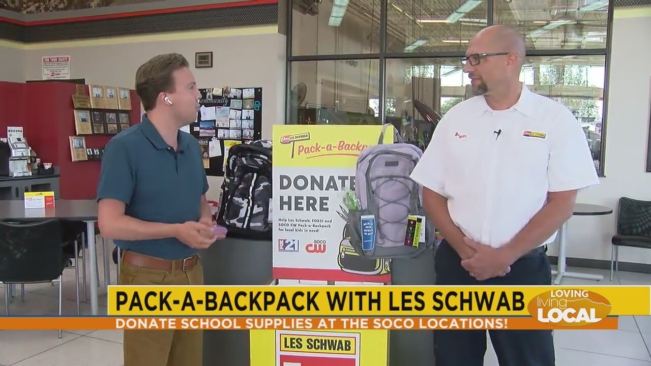 Pack-A-Backpack with Les Schwab Tires