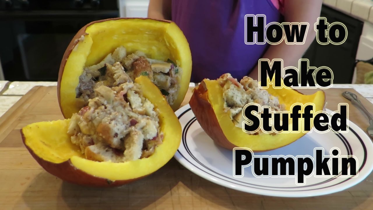 HOW TO COOK A PUMPKIN - MAKING STUFFED PUMPKINS!