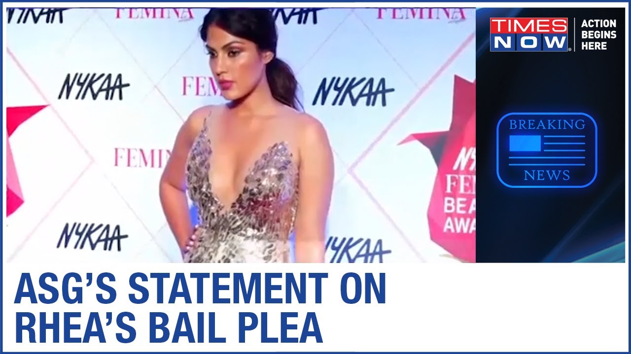 Rhea Chakraborty files bail plea; Additional Solicitor General calls her a part of drug syndicate
