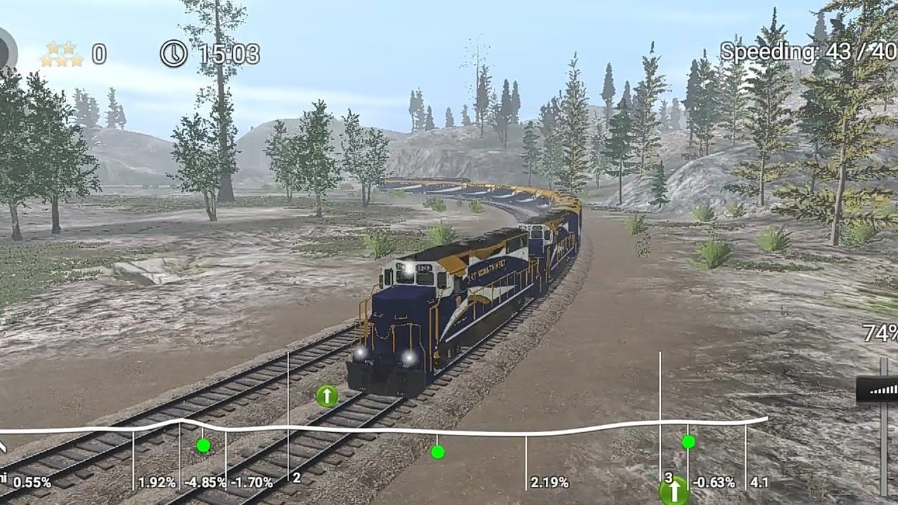 Android Gameplay|Rocky Mountain passenger haul| Scenic journey| Trainz Simulator 3