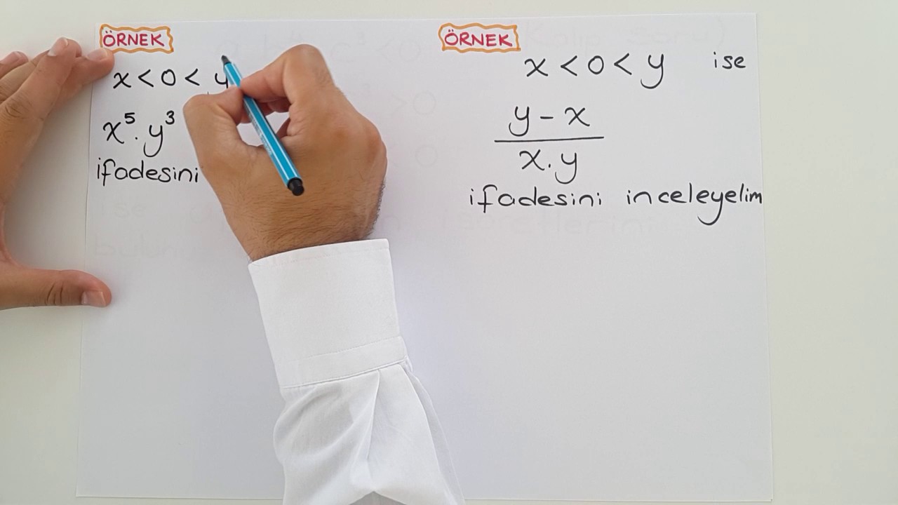 Pozitif Sayı-Negatif Sayı Soru Kalıpları.