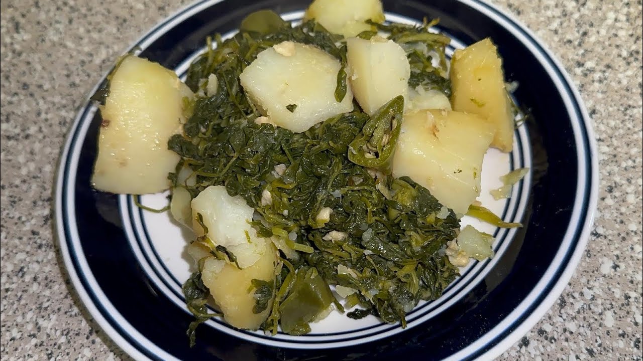 بطاطس بالحلبة على الطريقة البيتية 😋