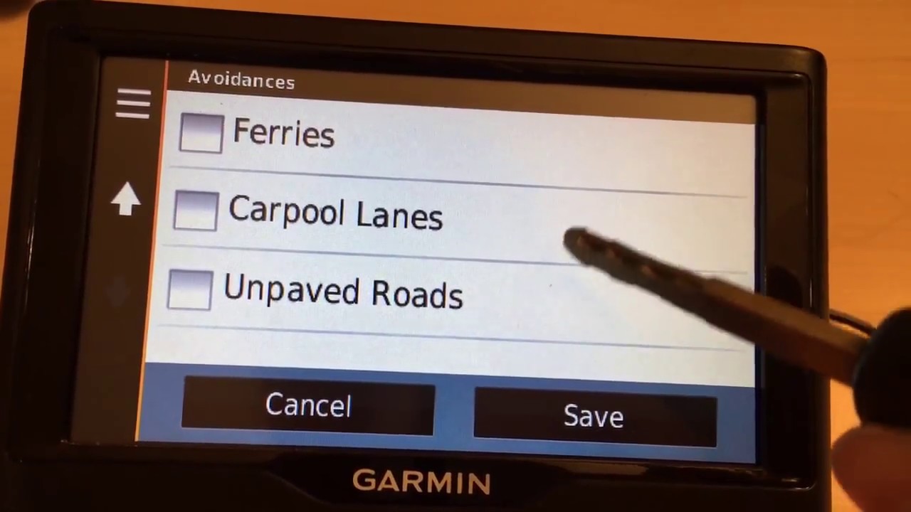 How to set the Garmin GPS navigation to avoid toll roads and highways.（如何设置导航避开收费路和高速路）