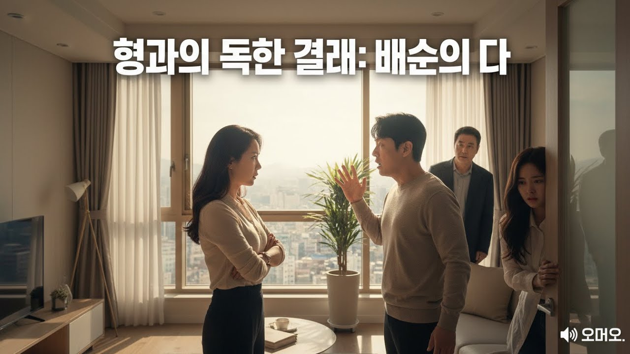 형과의 독한 거래: 배신의 대가, 나는 칼을 쥐고 서 있었다, 남편의 목에 겨누며 속삭였다.