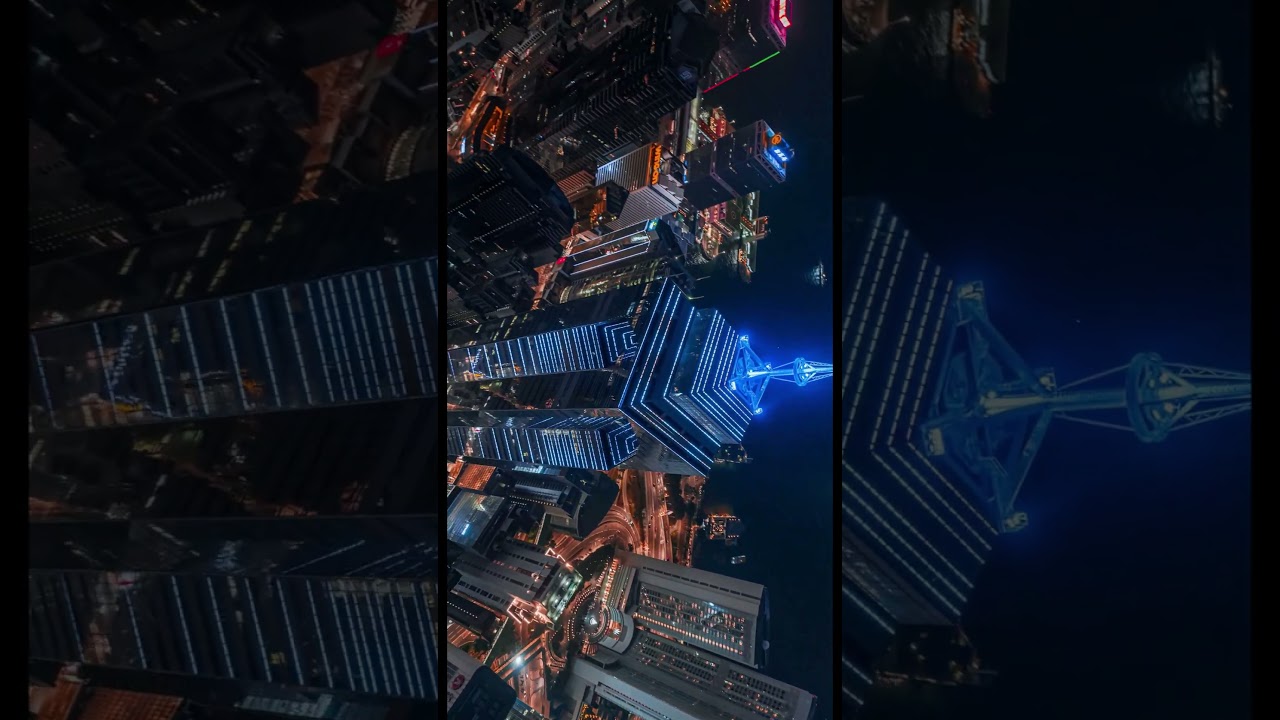 Stunning 8K Night View of famous City Hong Kong