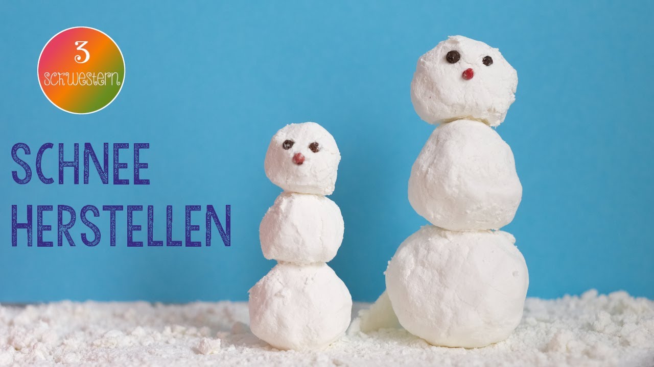 Spiel-Schnee für innen selber machen