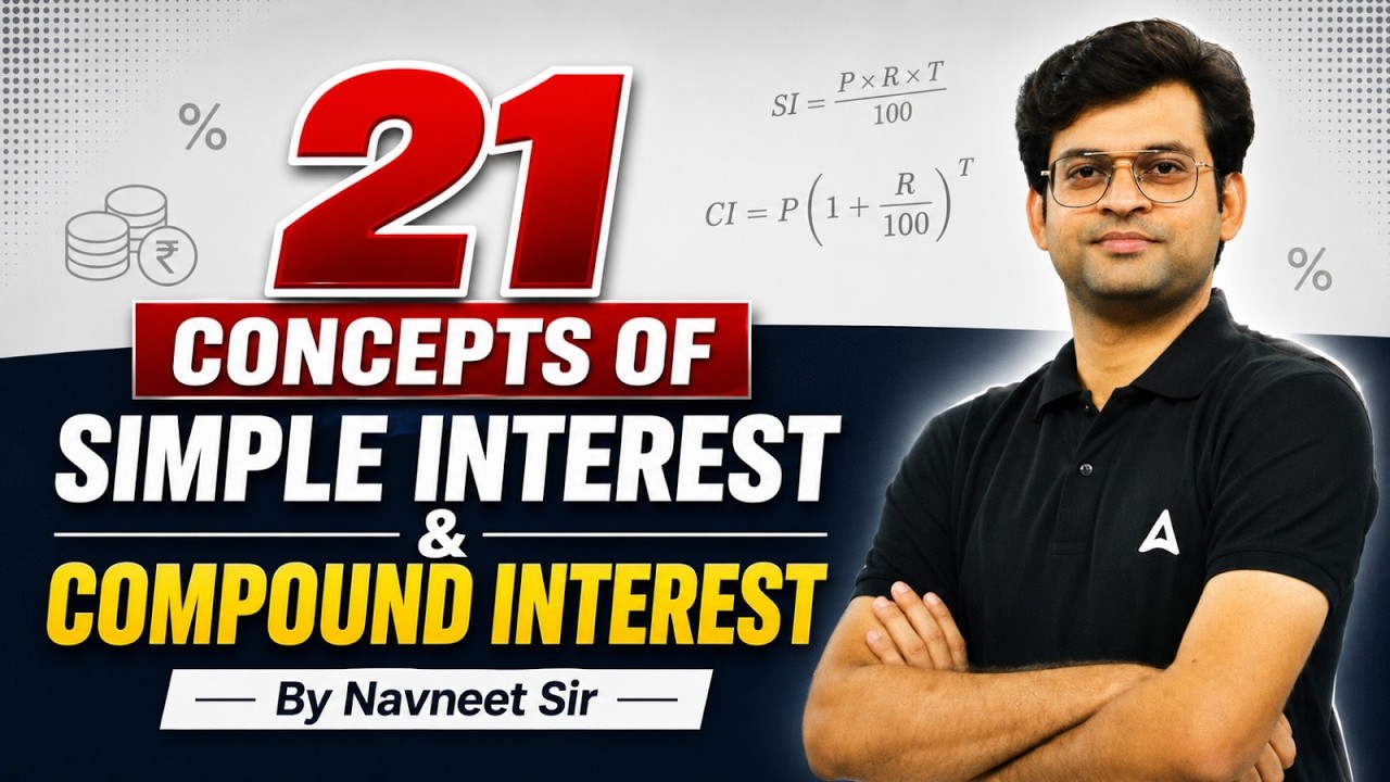 21 Concepts of Simple & Compound Interest | Complete SI & CI for Bank Exams 2026 | By Navneet Sir