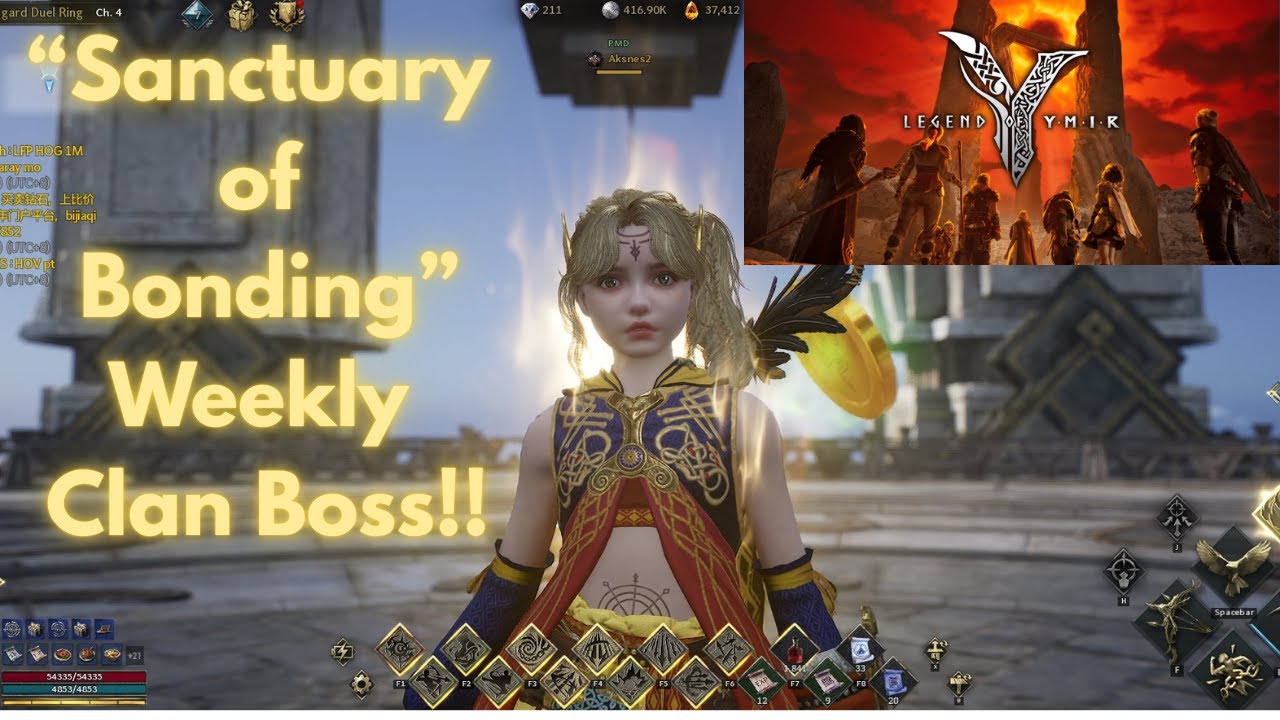 Sanctuary of Bonding Weekly Clan Boss/Dungeon #legendofymir #wemade #nft #2keyperdi #mmorpg #gaming