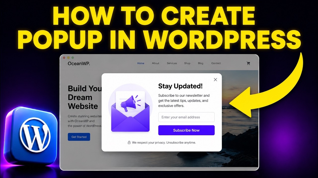 How to Create Popup in WordPress (FREE & EASY)