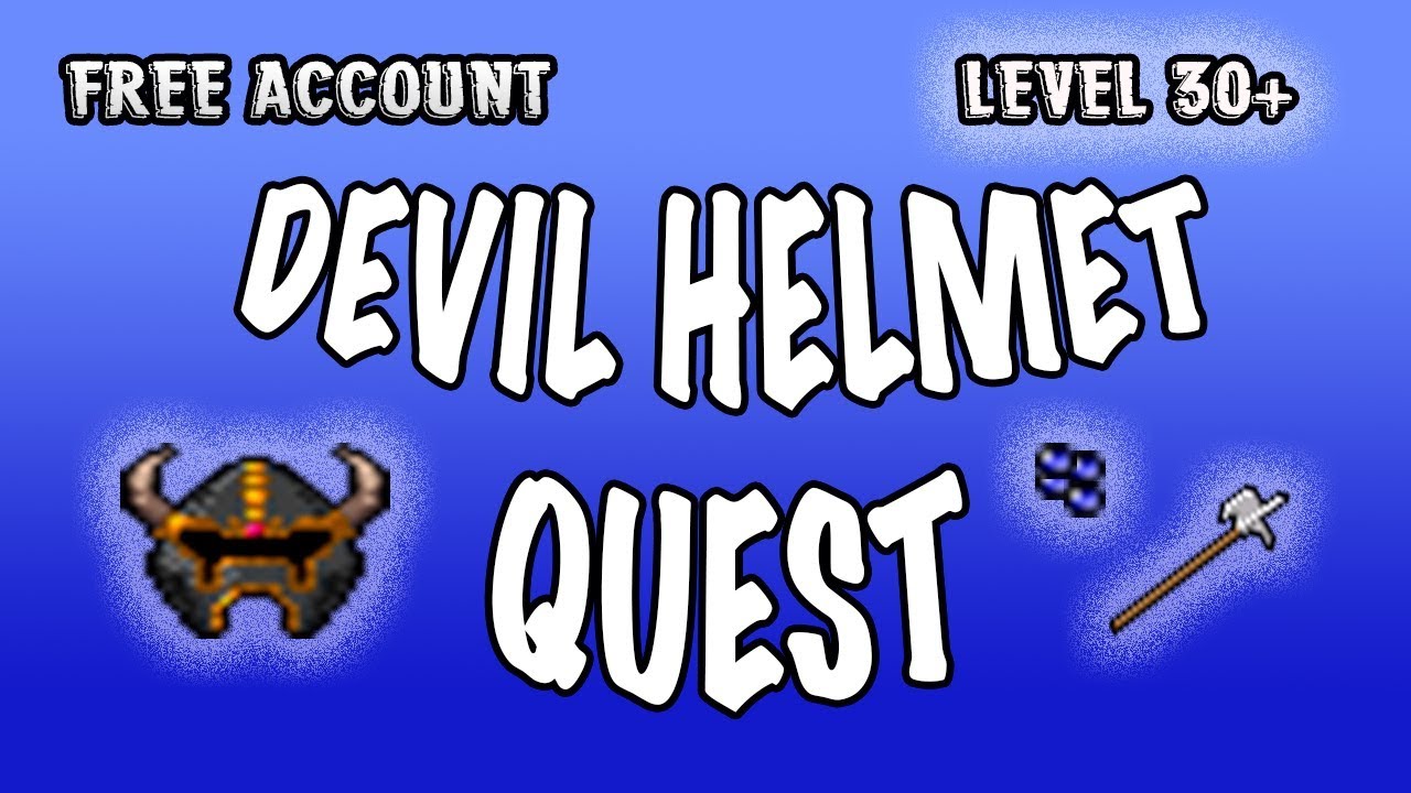 ll CONSIGUE TU DEVIL HELMET ll - QUESTS l TIBIA