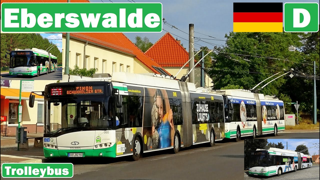🇩🇪 EBERSWALDE TROLLEYBUS | Obus Eberswalde 2020【4K】