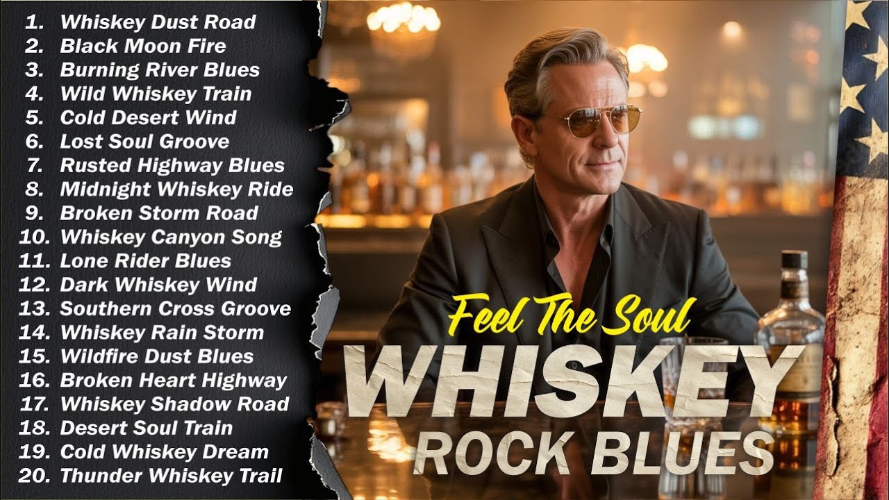 Whiskey Blues Rock 🍂 The Best of Classic Blues Songs | Relaxing Guitar Music for Night & Chill