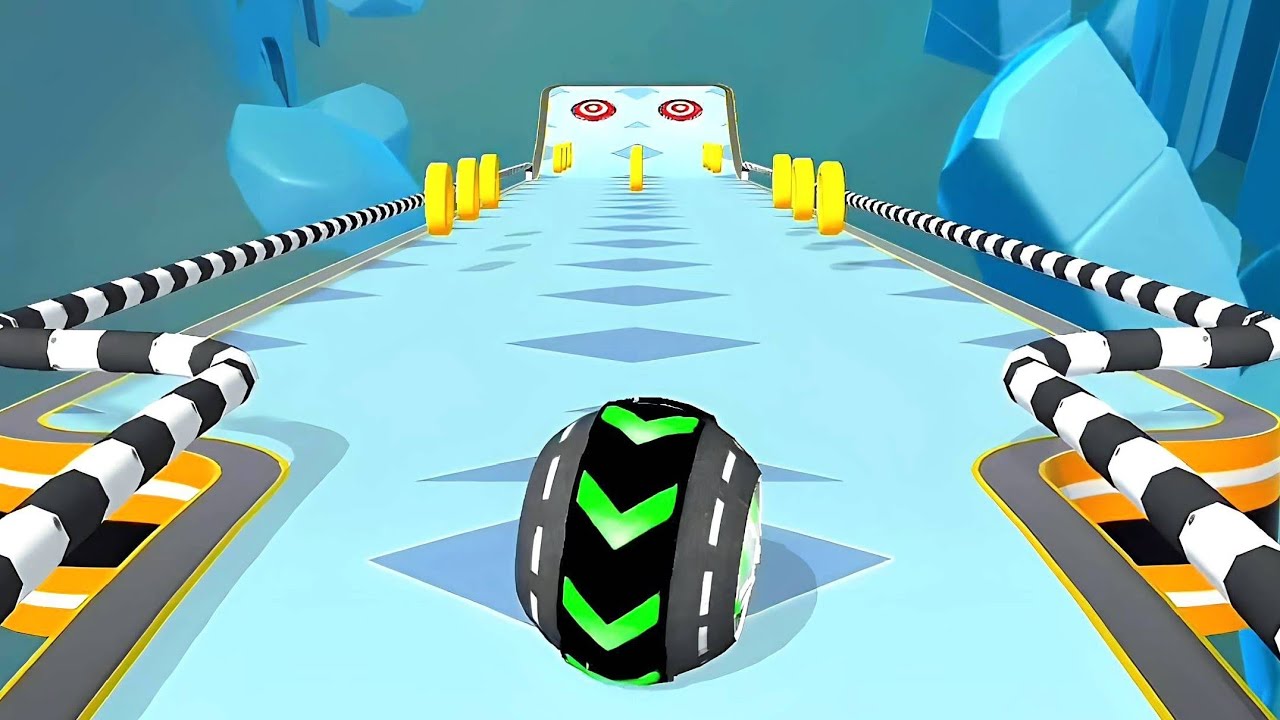 Rolling Ball Sky Escape Gameplay Speedrun All Levels 1886