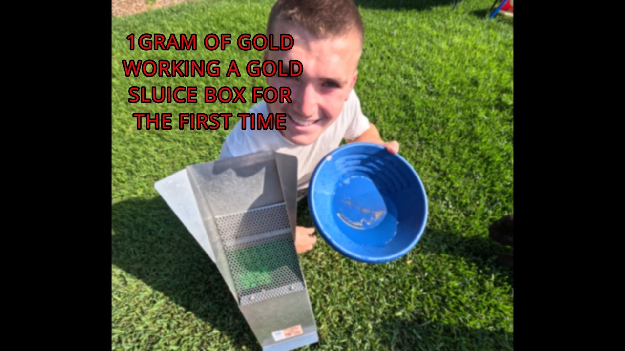 Using a Gold Sluice Box for the First Time | 1g of Gold at Nine Mile Creek