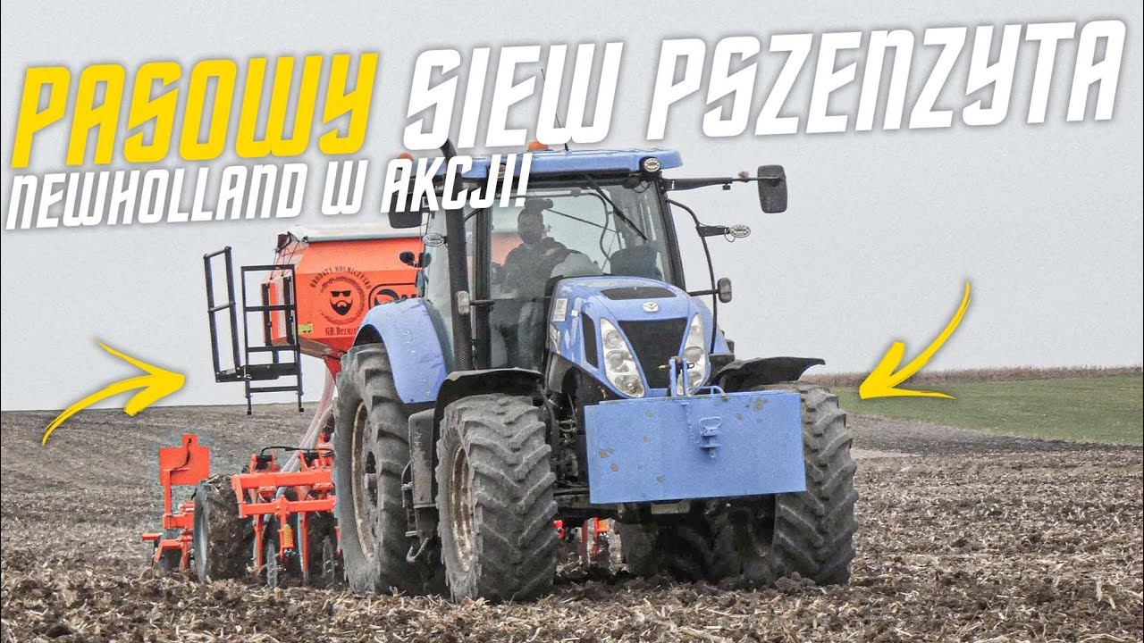 ✩ PASOWY SIEW PSZENŻYTA 2023 ✩ NO-TILLER ✩ GR BERGIEL ✩ NEWHOLLAND T7.235 ✩ METODA STRIP-TILL ✩