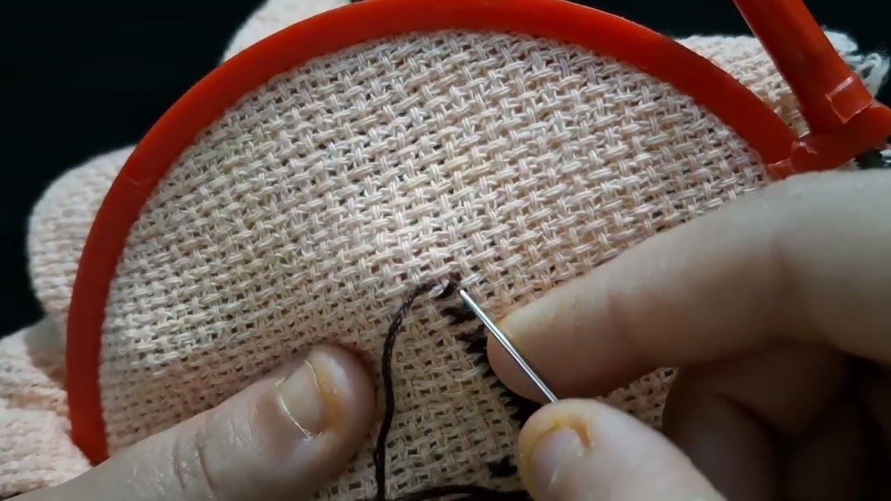Cross stitch embroidery step by step | matty ki kdhai karna sikhe | cross stitch for beginners