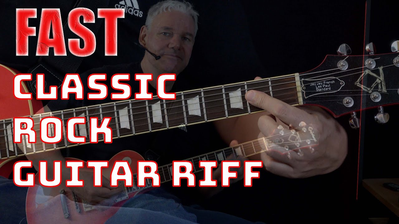 Fast Classic Rock Guitar Riff